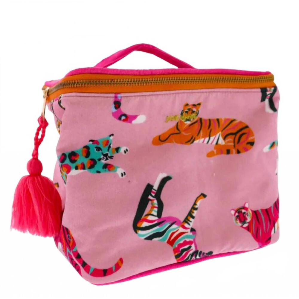 NEW JANE MARIE women's roar cube zipper pouch in pink